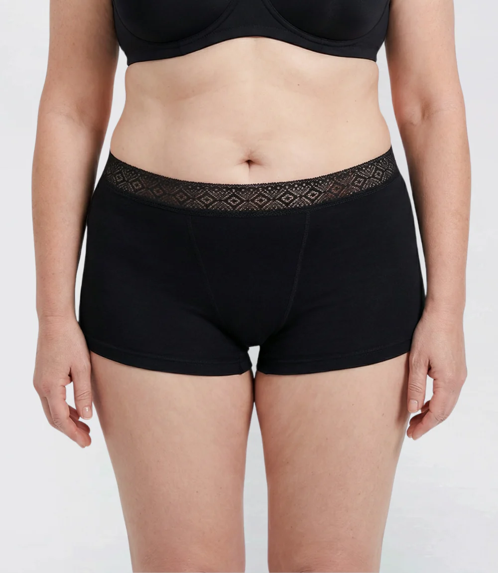 Boyshort met kant - Zwaar - 100% Lekvrij - Image 4