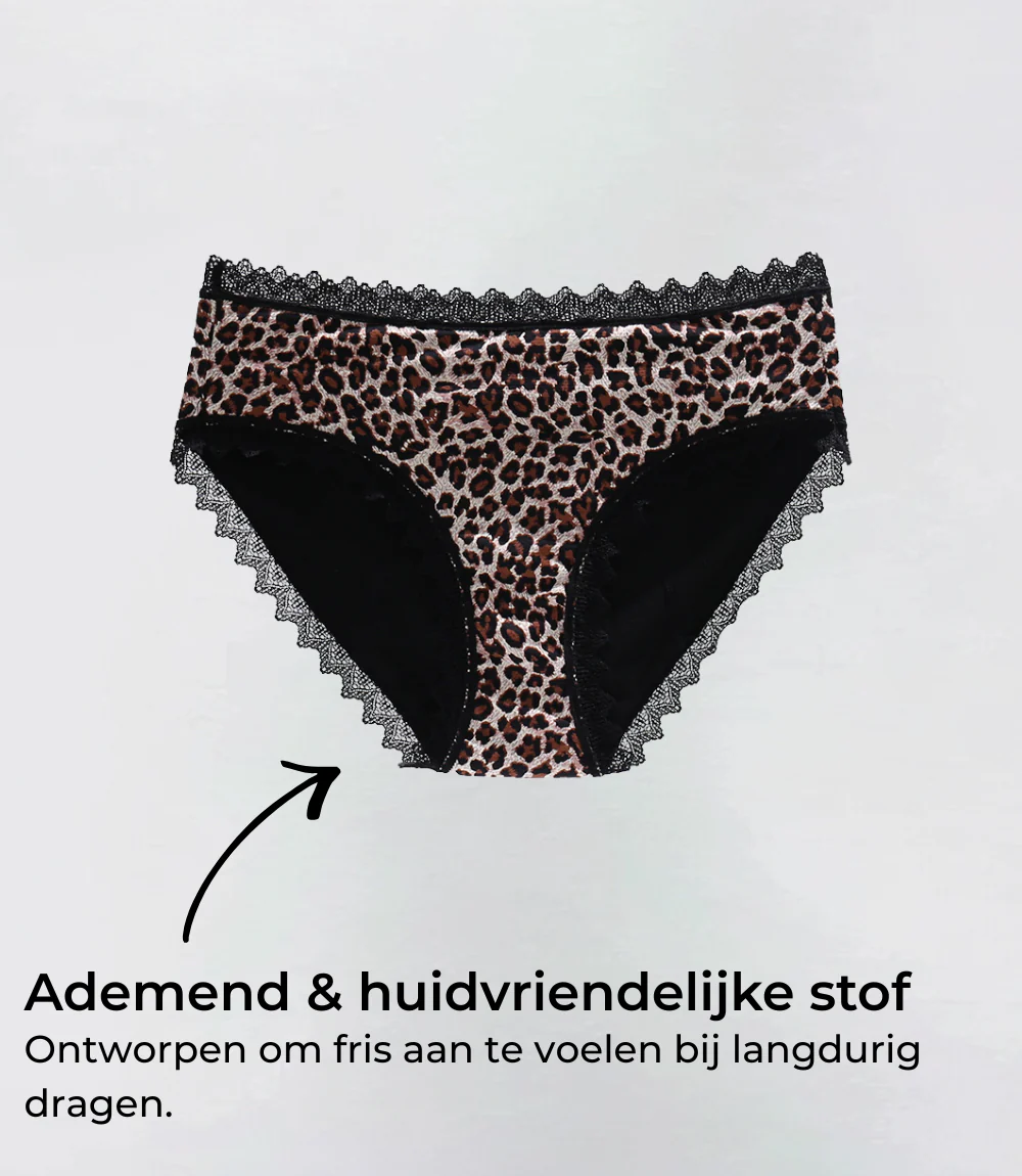 Klassiek luipaard - Organisch katoen - 100% Lekvrij - Image 4