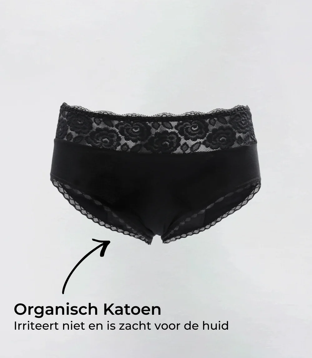 Klassiek met kant - Organisch katoen - 100% Lekvrij - Image 4